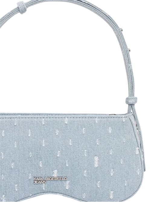 Borsetta a spalla in denim chiaro Karl Lagerfeld jeans | A2W301041PE